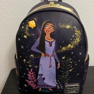 New with tags! Disney Parks Loungefly Backpack - Wish Asha And Star